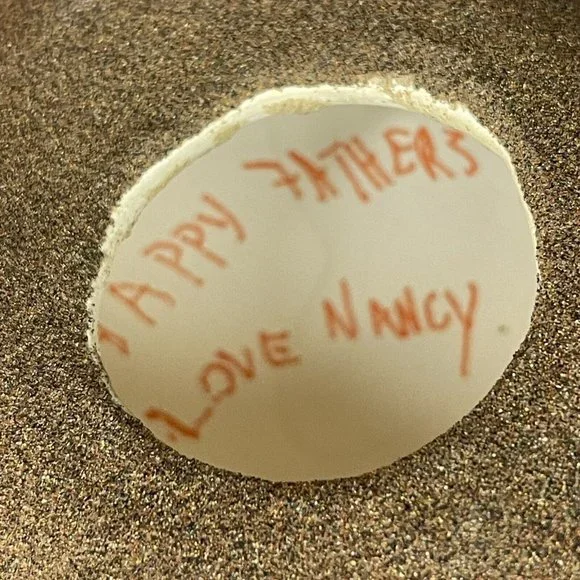 Vtg 80s Native Sand Art Painting Turtle Tortoise w Yei Figure Southwest 6” L - Picture 10 of 16